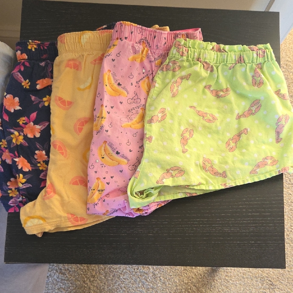 PINK Victoria's Secret Colorful Pajama Shorts Set